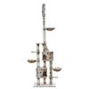 Cat Play Tree Cuddles XL 90.6- 102.4 inch Beige with Paw Prints