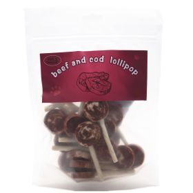 Cod And Beef Lollipop Dog Food, Pet Treats Cod And Beef Pet Food ,Organic Pet Snacks Dog Chews Deodorizing Clean Teeth,Dog Training Snacks,8oz
