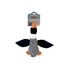 ToysDr. Pol Plush Squawking Plaid Duck, Black
