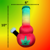 My Name is Bo da Bong, Funny Squeaky Weed Dog Toy, Cute Stuffed Parody Rasta Pot Bong, Cool Plush 420 Novelty Gift for Puppies & Small