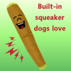 My Name is B, Cute Stuffed Parody Blunt Dog Toy, Funny Squeaky Weed Toy, Cool Plush Novelty 420 Gift for Pets & Their Owners