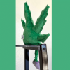 My Name is Mary Jane, Cute Stuffed Parody Marijuana Leaf Dog Toy, Funny Squeaky Weed Toy, Cool Plush Novelty 420 Gift for Puppies & Small