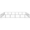 Dog Kennel Black 387.5 ft² Steel
