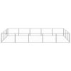 Dog Kennel Silver 161.5 ft² Steel