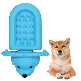 PROKEl Soft Rubber Toy Puppy Slow Feeder PadPeanutButter Treat Dispenser Training Aid DogCrateTraining Tool -Reduce Boredom Anxiety.Distraction For Do (Color: Blue)